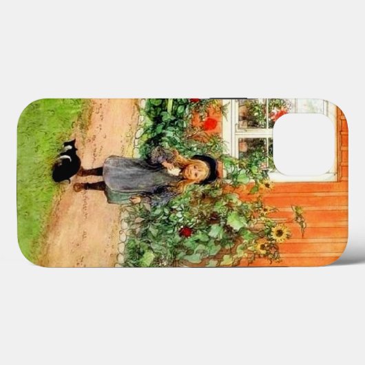 Coques Case-Mate iPhone Larsson - Brita avec un chat et un sandwich, (Verso (horizontal))