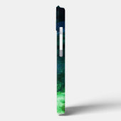 Coques Case-Mate iPhone L'art abstrait bleu vert (Verso / Gauche)