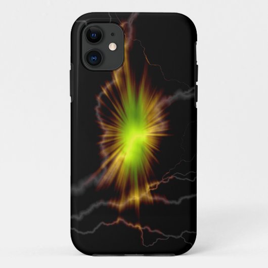 Coques Case-Mate iPhone L'art Abstrait de la foudre (Dos)