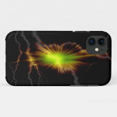 Coques Case-Mate iPhone L'art Abstrait de la foudre (Dos (Horizontal))