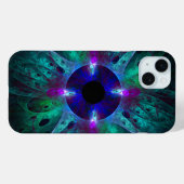 Coques Case-Mate iPhone L'art Abstrait des yeux (Verso (horizontal))