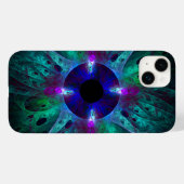 Coques Case-Mate iPhone L'art Abstrait des yeux (Verso (horizontal))