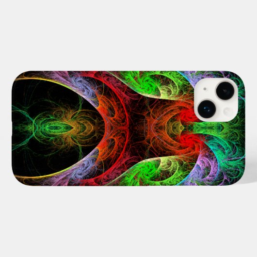 Coques Case-Mate iPhone L'art Abstrait du Carnaval (Verso (horizontal))