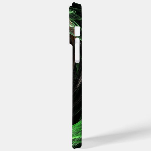 Coques Case-Mate iPhone L'art Abstrait vert du monde entier (Verso / Gauche)