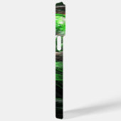 Coques Case-Mate iPhone L'art Abstrait vert du monde entier (Verso / Droite)