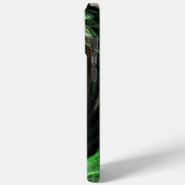 Coques Case-Mate iPhone L'art Abstrait vert du monde entier (Verso / Gauche)