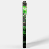 Coques Case-Mate iPhone L'art Abstrait vert du monde entier (Verso / Droite)