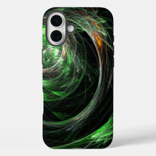 Coques iPhone 16 Plus L'art Abstrait vert du monde entier