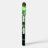 Coques Case-Mate iPhone L'art Abstrait vert du monde entier (Verso / Droite)