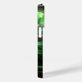 Coques Case-Mate iPhone L'art Abstrait vert du monde entier (Verso / Droite)