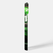 Coques Case-Mate iPhone L'art Abstrait vert du monde entier (Verso / Droite)