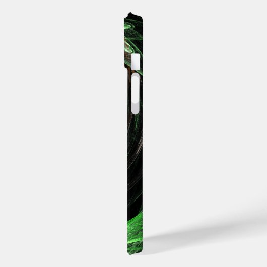 Coques Case-Mate iPhone L'art Abstrait vert du monde entier (Verso / Gauche)