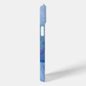 Coques Case-Mate iPhone L'art bleu abstrait (Verso / Droite)