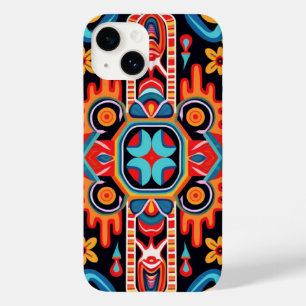 Coque Pour iPhone 14 L'art de Huichol au Mexique