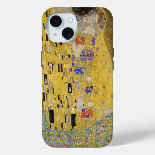 Coque Pour iPhone 15 L'art de la peinture Kiss de Gustav Klimt