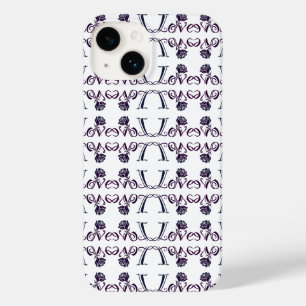 Coque Pour iPhone 14 L'art de l'amour : lettres élégantes et Rose flori