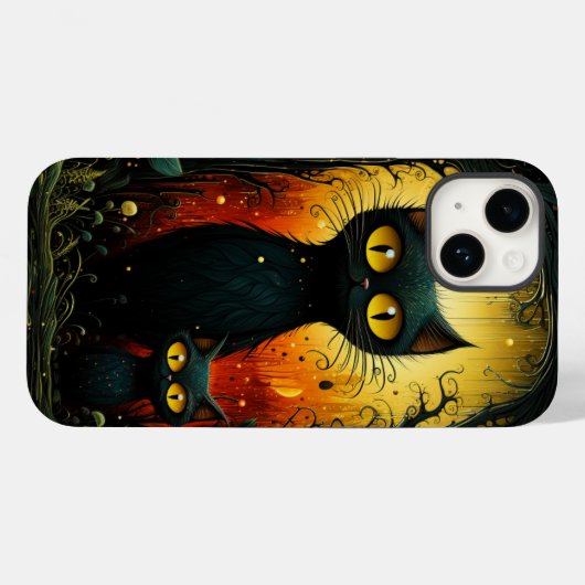 Coques Case-Mate iPhone L'art des chats (Verso (horizontal))