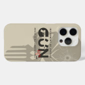 Coques Case-Mate iPhone L'art du monogramme de pistolet | (Verso (horizontal))