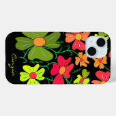 Coques Case-Mate iPhone L'art floral (Verso (horizontal))