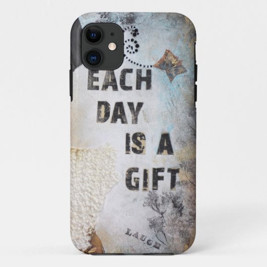 Coques Case-Mate iPhone L'Art Médiatique Mélange Chaque Jour Est Une Citat (Dos)