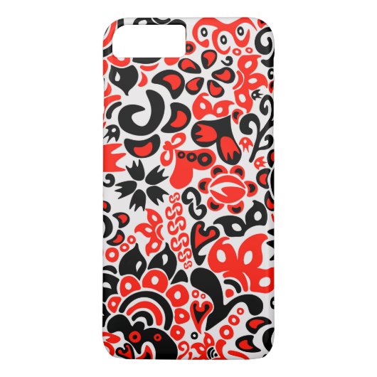 Coques Case-Mate iPhone L'art populaire ukrainien motif floral abstact (Dos)
