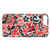 Coques Case-Mate iPhone L'art populaire ukrainien motif floral abstact (Dos (Horizontal))