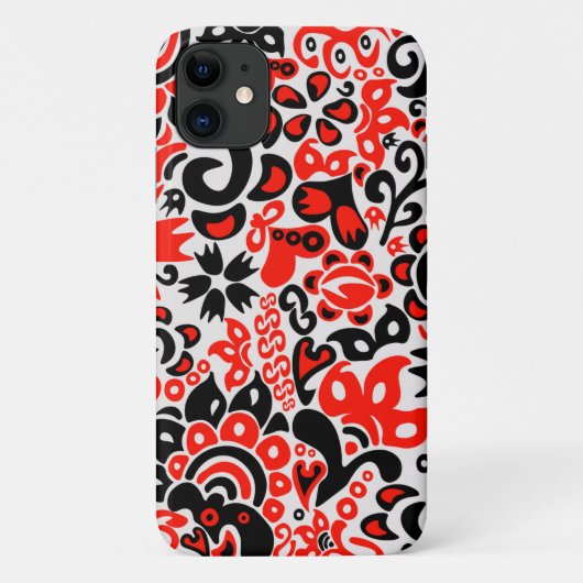Coques Case-Mate iPhone L'art populaire ukrainien motif floral abstact (Dos)
