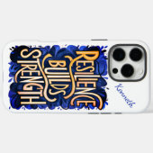 Coques Case-Mate iPhone L'art prospère sur la résilience ; IA générative (Verso (horizontal))