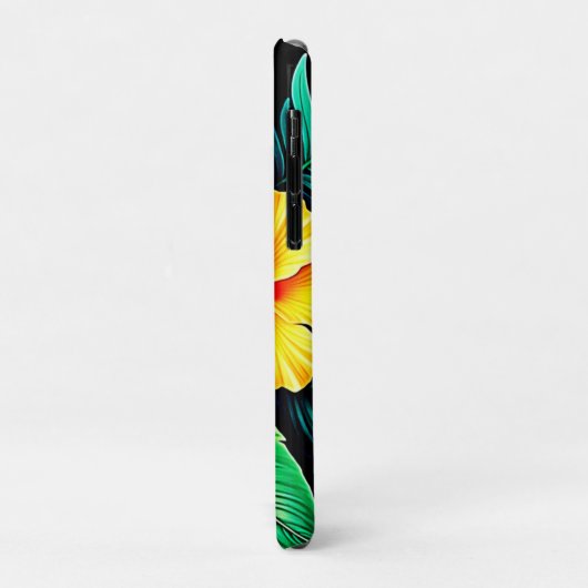 Coques Case-Mate iPhone L'art tropical des Hibiscus (Dos/Gauche)