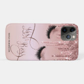 Coques Case-Mate iPhone Lash Boss Makeup Eyebrow Eyes Lashes Dripping Gold (Dos (Horizontal))