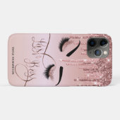 Coques Case-Mate iPhone Lash Boss Makeup Eyebrow Eyes Lashes Dripping Gold (Dos (Horizontal))