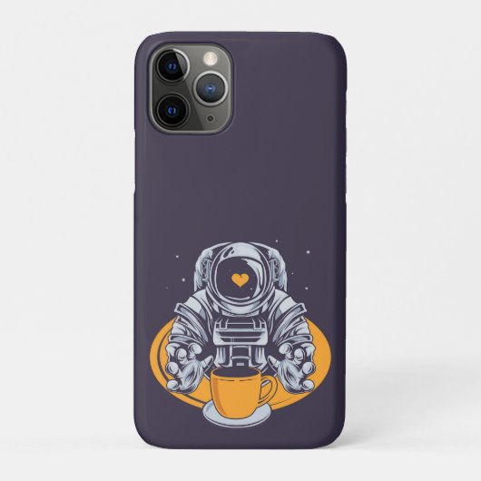 Coques Case-Mate iPhone L'astronaute aime le café (Dos)