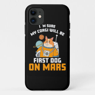 Case-Mate iPhone Case L'astronaute est sûr que mon Corgi sera le premier