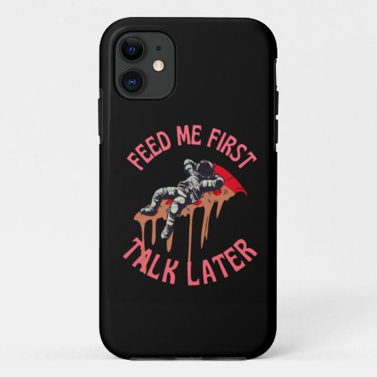 Coques Case-Mate iPhone L'astronaute Pizza Funny (Dos)