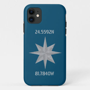 Case-Mate iPhone Case Latitude et Longitude avec icône de boussole marin