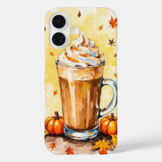 Coques Case-Mate iPhone Latte d'épice citrouille à l'automne (Verso)