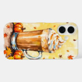 Coques Case-Mate iPhone Latte d'épice citrouille à l'automne (Verso (horizontal))