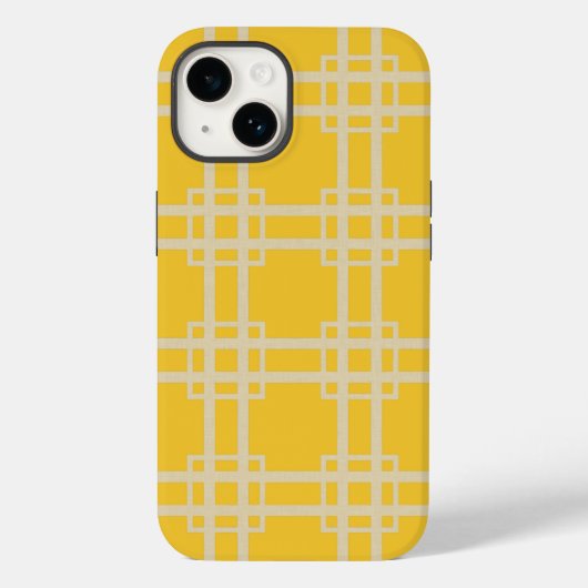 Coques Case-Mate iPhone Lattice des humeurs d'épices safran (Verso)