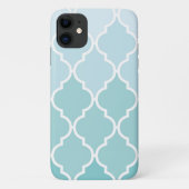 Coques Case-Mate iPhone Latticework Bleu, Ombre, Quatrefoil, Trellis (Dos)