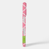Coques Case-Mate iPhone Latticwork rose, Quatrefoil, Trellis, Monogramme (Verso / Droite)