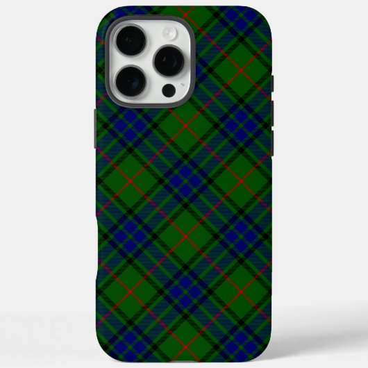 Coques Case-Mate iPhone Lauder tartan bleu vert plaid (Verso)