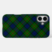 Coques Case-Mate iPhone Lauder tartan bleu vert plaid (Verso (horizontal))