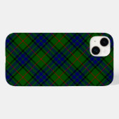 Coques Case-Mate iPhone Lauder tartan bleu vert plaid (Verso (horizontal))