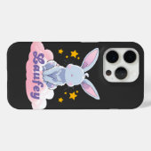 Coques Case-Mate iPhone "Laufey Bunny sur un nuage aux étoiles - Joli desi (Verso (horizontal))