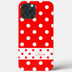 Case-Mate iPhone Case Laura - Pois mignons Avec Votre Nom - 