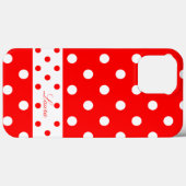 Coques Case-Mate iPhone Laura - Pois mignons Avec Votre Nom - (Verso (horizontal))
