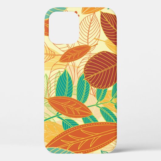 Coques Case-Mate iPhone L'automne laisse un Motif sans couture (Verso)