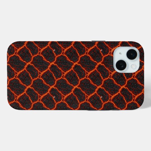 Coques Case-Mate iPhone Lava Flow Seamless Pattern (Verso (horizontal))