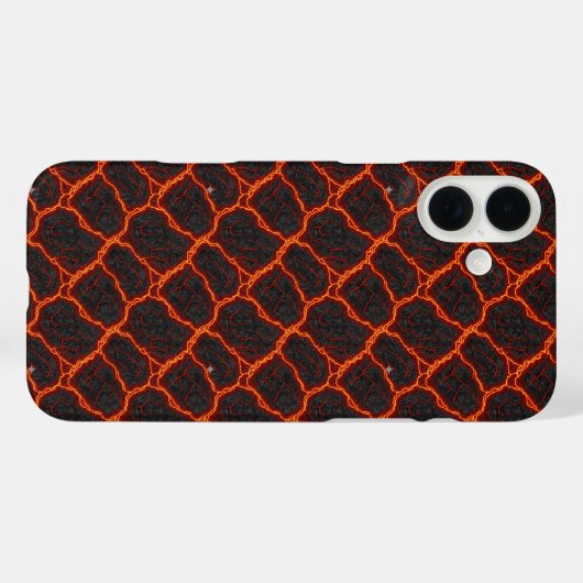 Coques Case-Mate iPhone Lava Flow Seamless Pattern (Verso (horizontal))