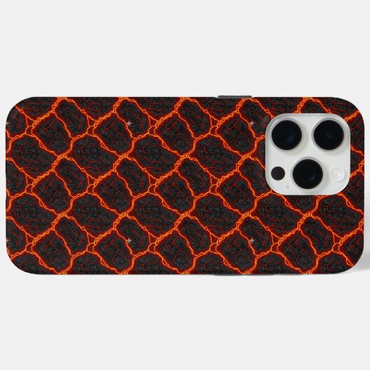 Coques Case-Mate iPhone Lava Flow Seamless Pattern (Verso (horizontal))